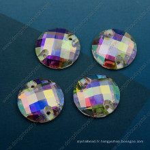 Ab Color Round Coudre des pierres Strass